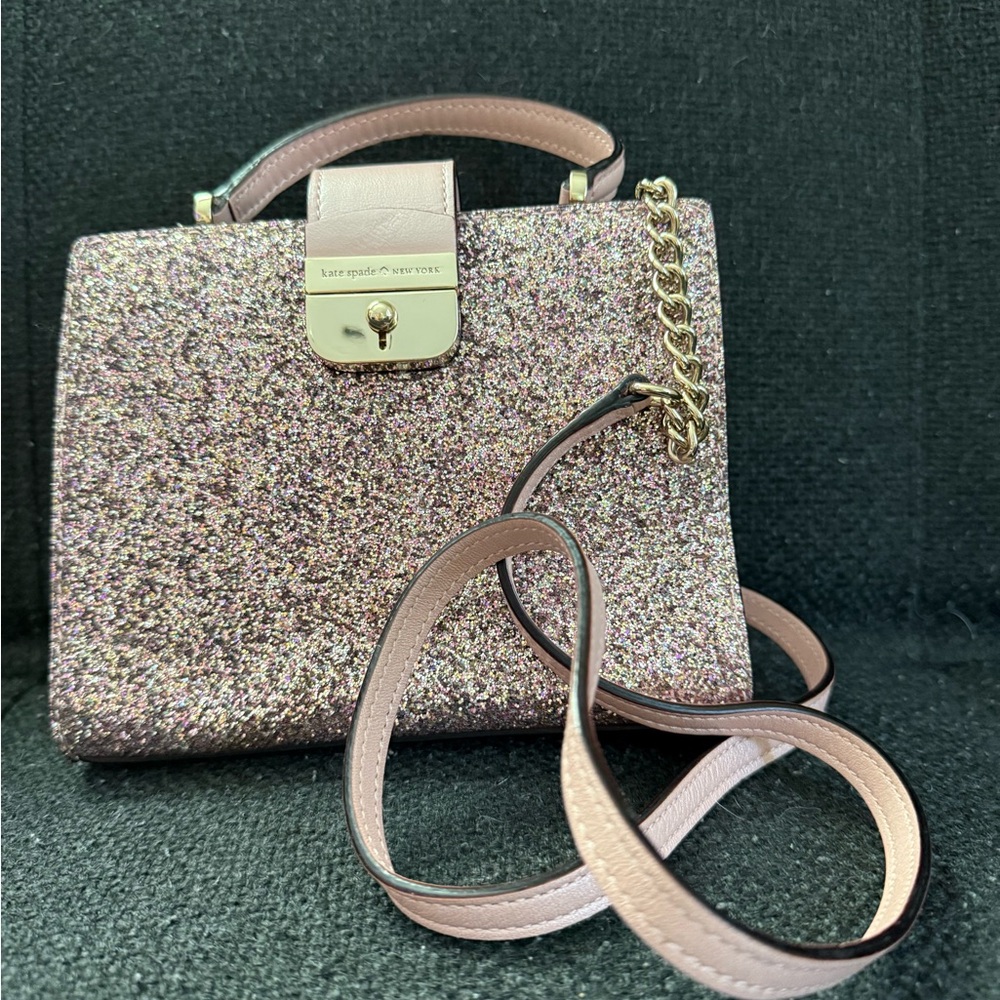 Kate Spade Pink Glitter Bag